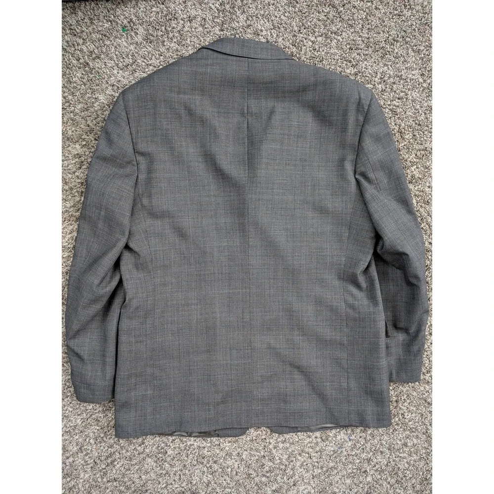 Givara‎ Italy Super 150s Wool Suit 2pc, Gray, 44 Jacket, 35 Pants, 28